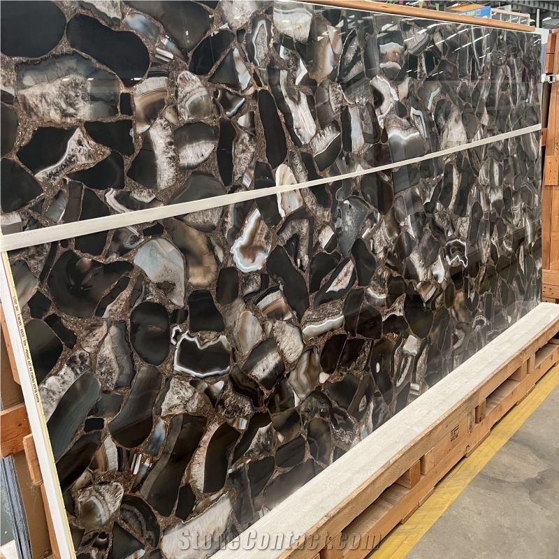 Semiprecious Stone Looks Sintered Stone Wall Slabs Flooring Tiles