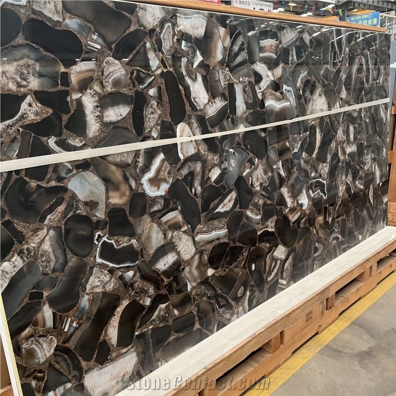 Semiprecious Stone Looks Sintered Stone Wall Slabs Flooring Tiles