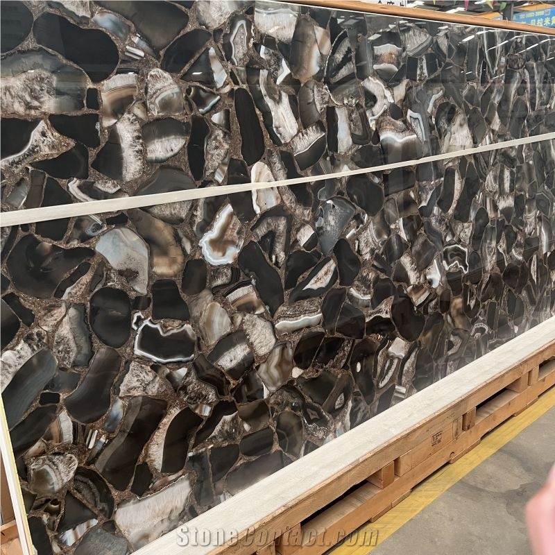 Semiprecious Stone Looks Sintered Stone Wall Slabs Flooring Tiles