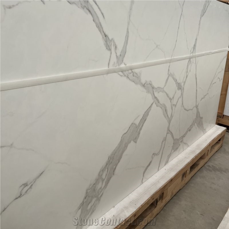 Sintered Calacatta White Stone Slabs And Tiles