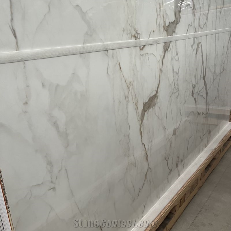 Sintered Calacatta White Stone Slabs And Tiles