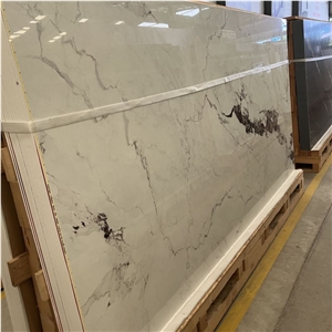 White Artificial Stone Sintered Stone Slab For Bathroom Tile