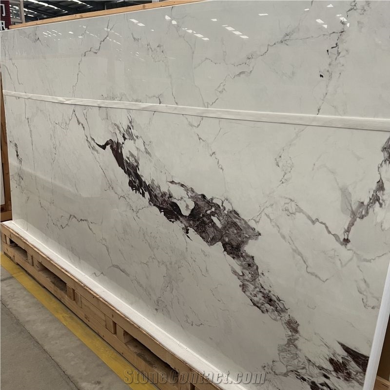 White Artificial Stone Sintered Stone Slab For Bathroom Tile