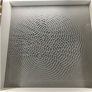 Black Limestone 3D CNC Carving For Home & Hotel Decoration