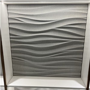 Black Limestone 3D CNC Carving For Home & Hotel Decoration