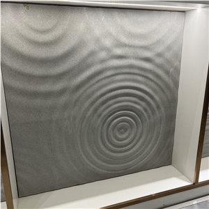 Black Limestone 3D CNC Carving For Home & Hotel Decoration