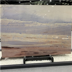 Blue Skylight Azul Tropical Blue Quartzite Slabs For Villa
