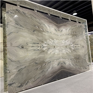 Book Match Purple East Quartzite For Villa Hotel Decoration