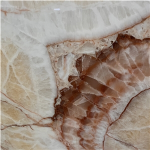 Book Matched Red Dragon Jade Onyx For Wall Background
