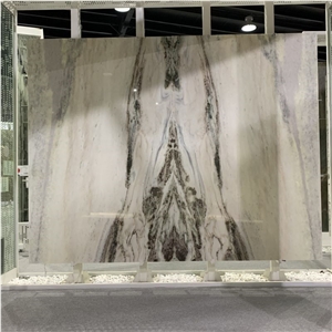 Bookmatch Landscape Quartzite Slabs For Wall Decoration