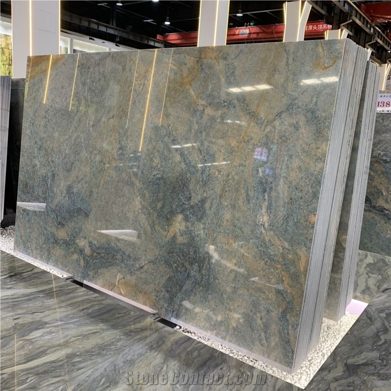 Brazil Amazon Blue Quartzite Slabs & Tiles For Villa Design