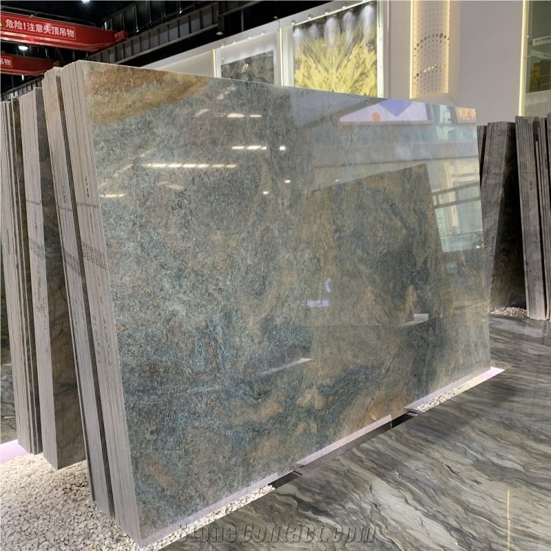 Brazil Amazon Blue Quartzite Slabs & Tiles For Villa Design