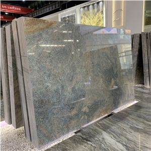 Brazil Amazon Blue Quartzite Slabs & Tiles For Villa Design