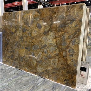 Brazil Golden Via Appia Quartzite Slabs & Wall Flooring Tile