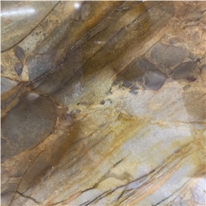 Brazil Golden Via Appia Quartzite Slabs & Wall Flooring Tile