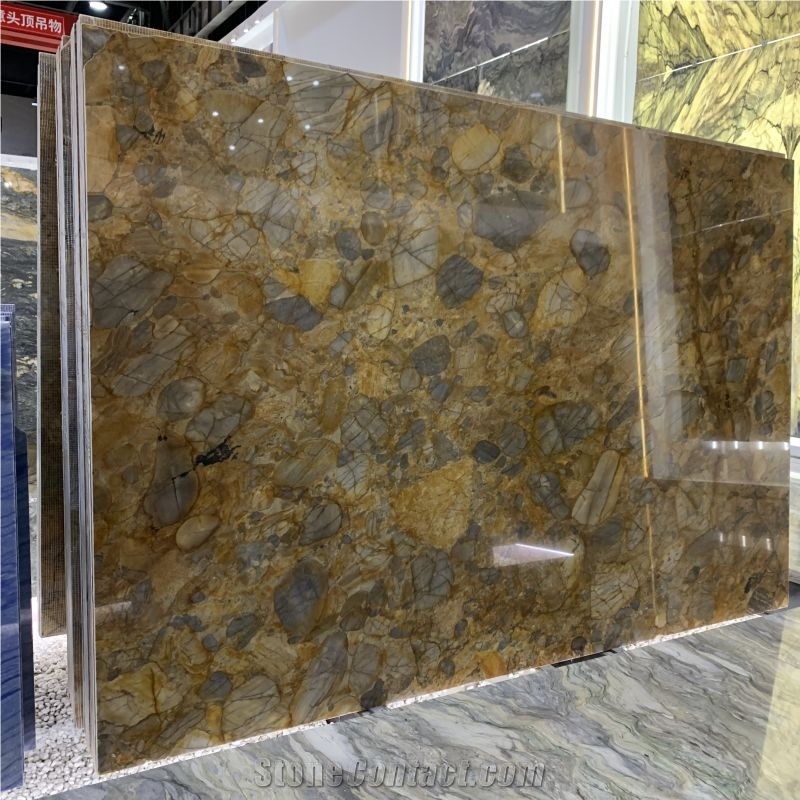 Brazil Golden Via Appia Quartzite Slabs & Wall Flooring Tile
