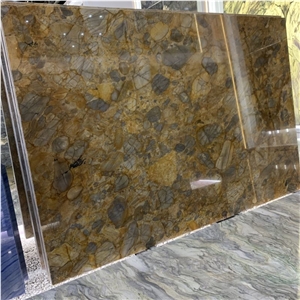 Brazil Golden Via Appia Quartzite Slabs & Wall Flooring Tile