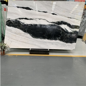China Panda White Marble Wall Slab For Flooring Tile Project