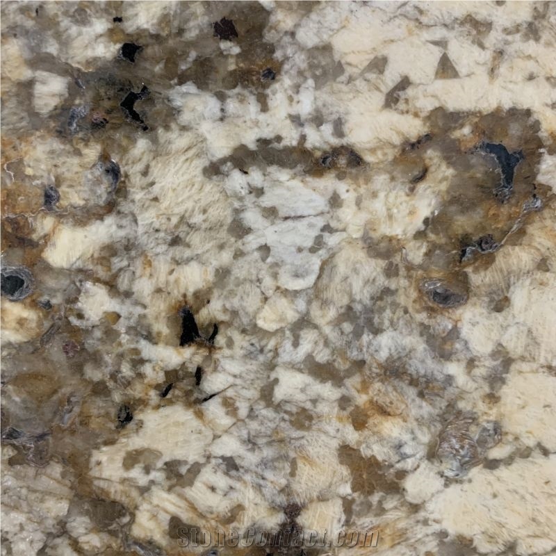 Custom Gold Granite Slabs And Tiles For Villa Project