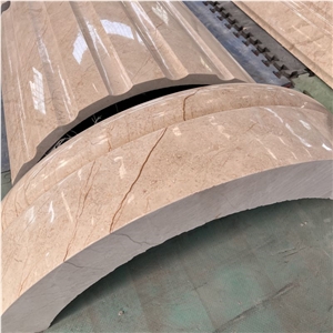 Customize Natural Stone Sofitel Gold Marble Column For Sale