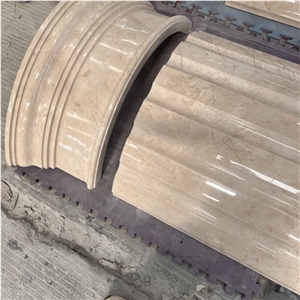 Customize Natural Stone Sofitel Gold Marble Column For Sale