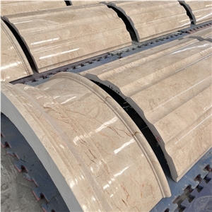 Customize Natural Stone Sofitel Gold Marble Column For Sale