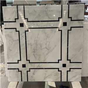 Customized Design Marble Waterjet Medallions For Floor Decor
