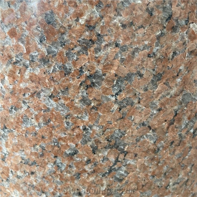 Customized High Quality Red Granite Column For Villa Design