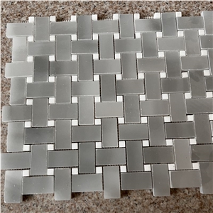 Customized Hot Sale Grey Marble Bathroom Wall Mosaic Tiles