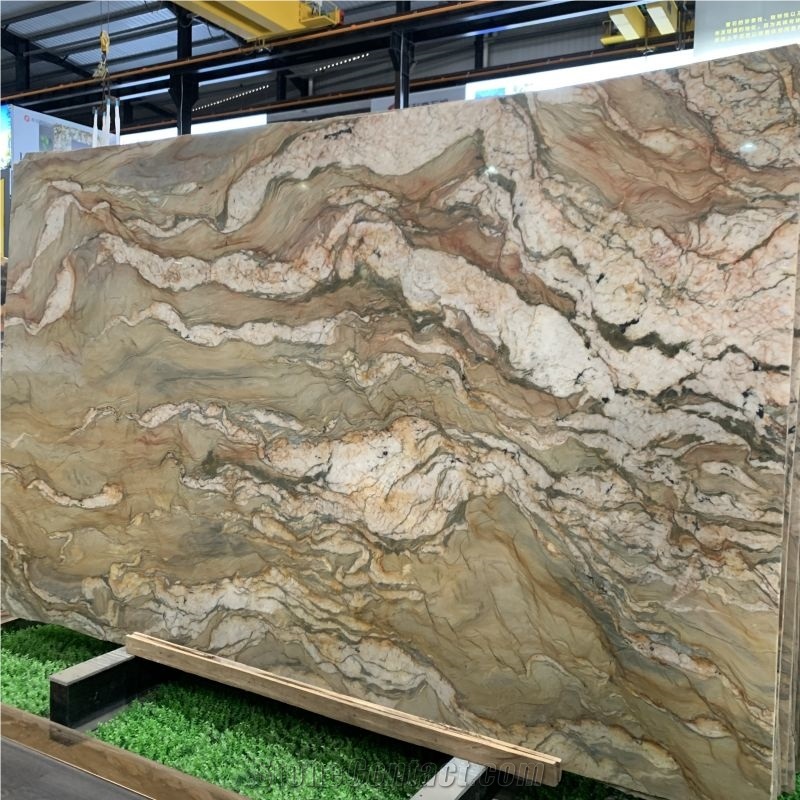 Cut To Size Fusion Quartzite Slabs And Tiles For House Decor