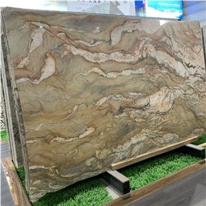 Cut To Size Fusion Quartzite Slabs And Tiles For House Decor