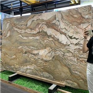 Cut To Size Fusion Quartzite Slabs And Tiles For House Decor