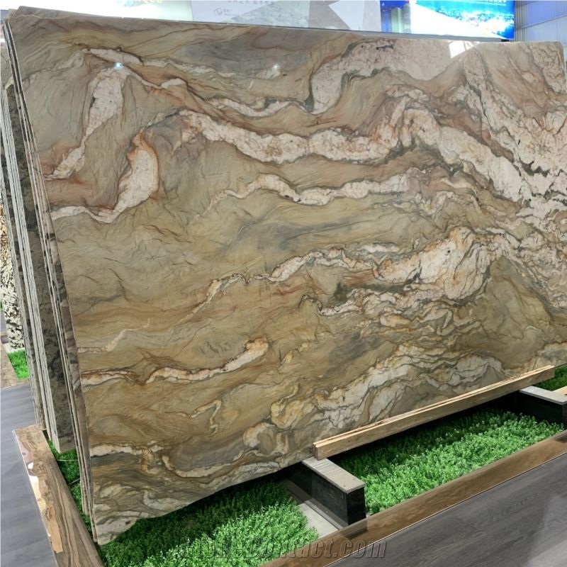 Cut To Size Fusion Quartzite Slabs And Tiles For House Decor