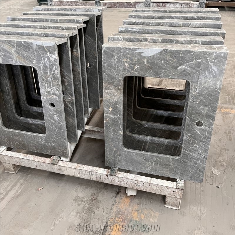 Factory Price Grey Marble Countertop For Bathrooms