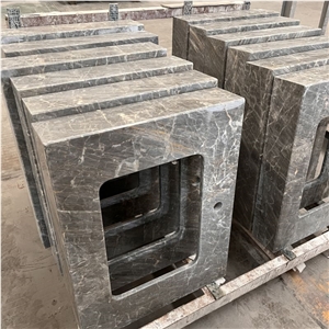 Factory Price Grey Marble Countertop For Bathrooms