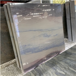 Good Quality Ocean Blue Quartzite Slab For Villa Hotel Decor
