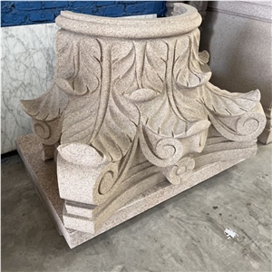 High Quality New Design Granite Column Capital For Building