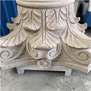 High Quality New Design Granite Column Capital For Building