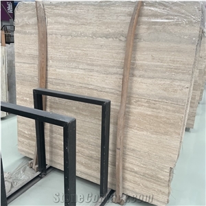 High Quality Silver Grey Travertine Slabs For Exterior Wall