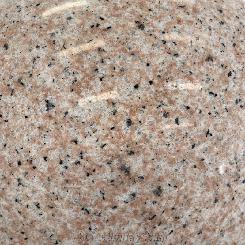 Hot Sale Customized Pink Granite Stone Bollards For Road