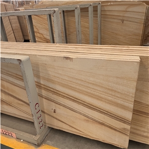 Hot Sale Yellow Sandstone Slabs For Exterior Wall Cladding