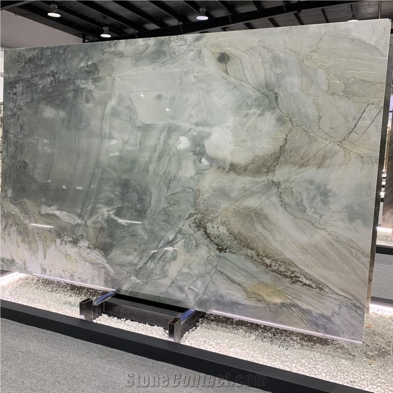 Natural Aquabella Quartzite Slab & Tile For Background Wall