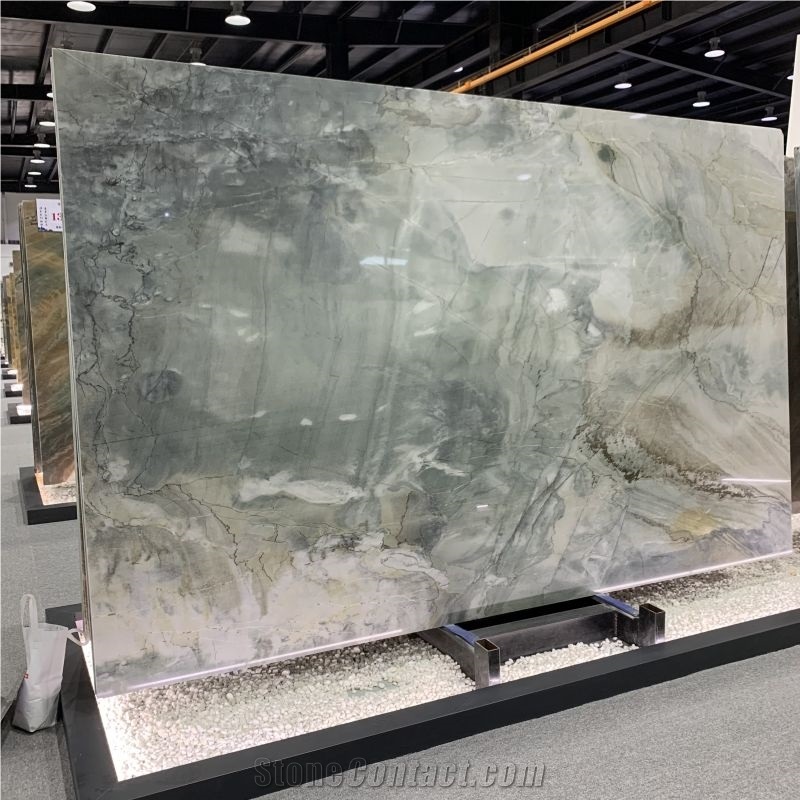 Natural Aquabella Quartzite Slab & Tile For Background Wall