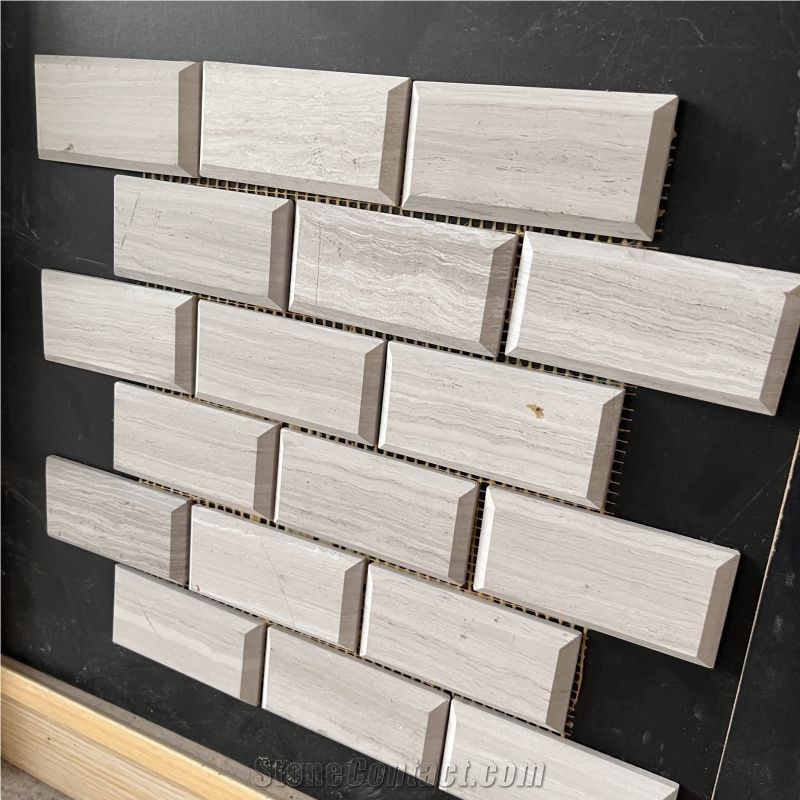 Natural Good Price Travertine Mosaic Tiles For Wall Design