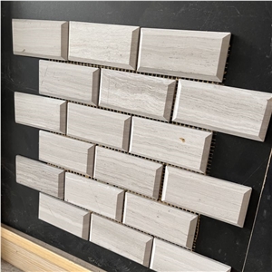 Natural Good Price Travertine Mosaic Tiles For Wall Design