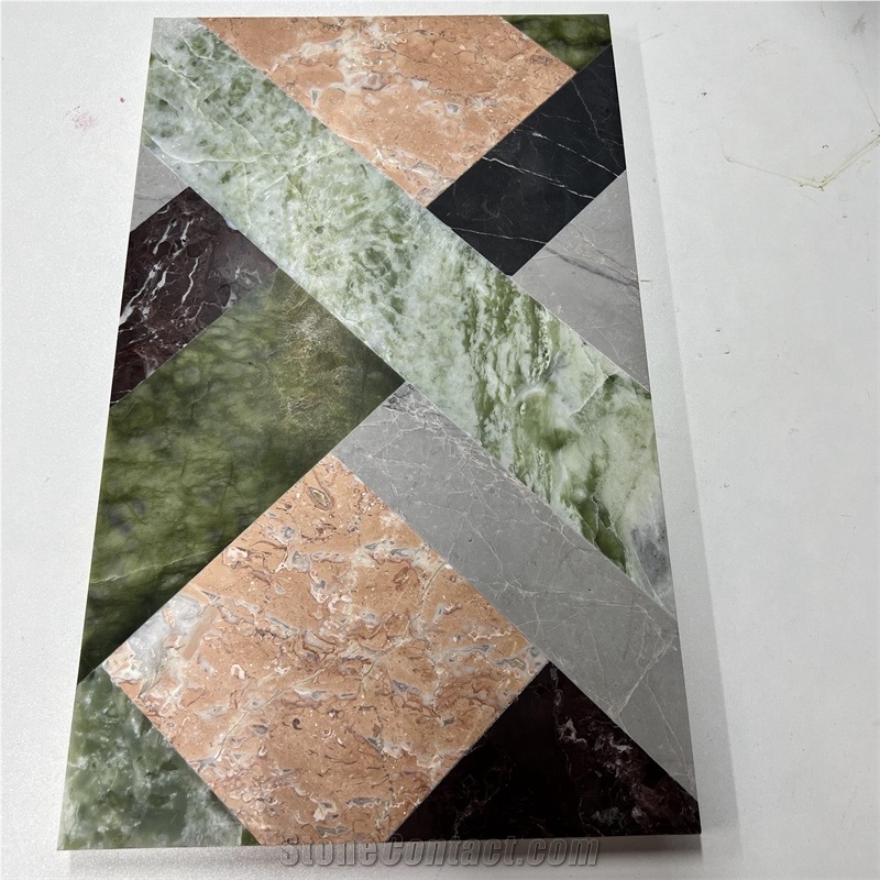 Natural Marble Flower Tray Multicolor Marble Tray
