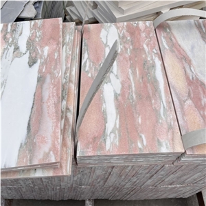 Natural Pink Marble Tiles For Interior Wall And Floor Design