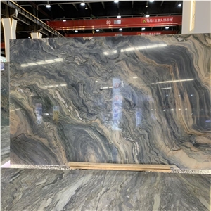 Natural Silk Road Quartzite Slabs For Wall Decor Floor Tiles