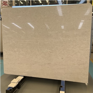 Natural Stone Beige Limestone Slab For Villa Wall Floor Tile