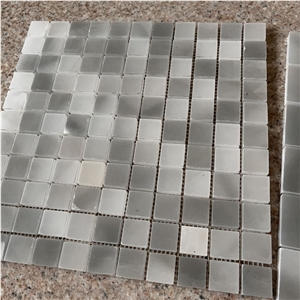 New Design Honed Grey Marble Mosaic Tile For Backsplash Wall